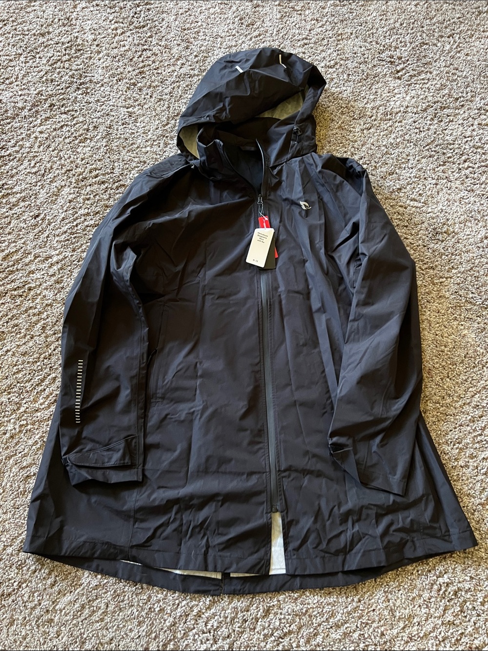 Black Waterproof Hooded Woman’s Waterproof Jacket